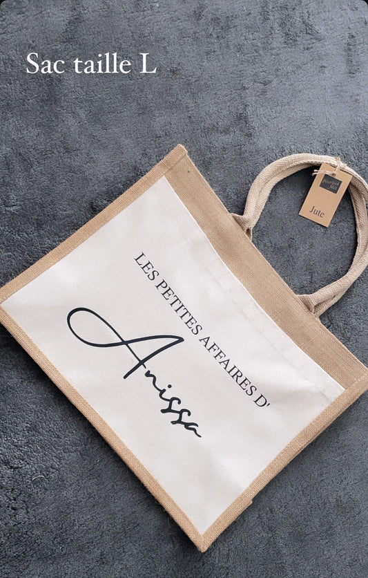 Grand sac en toile de jute