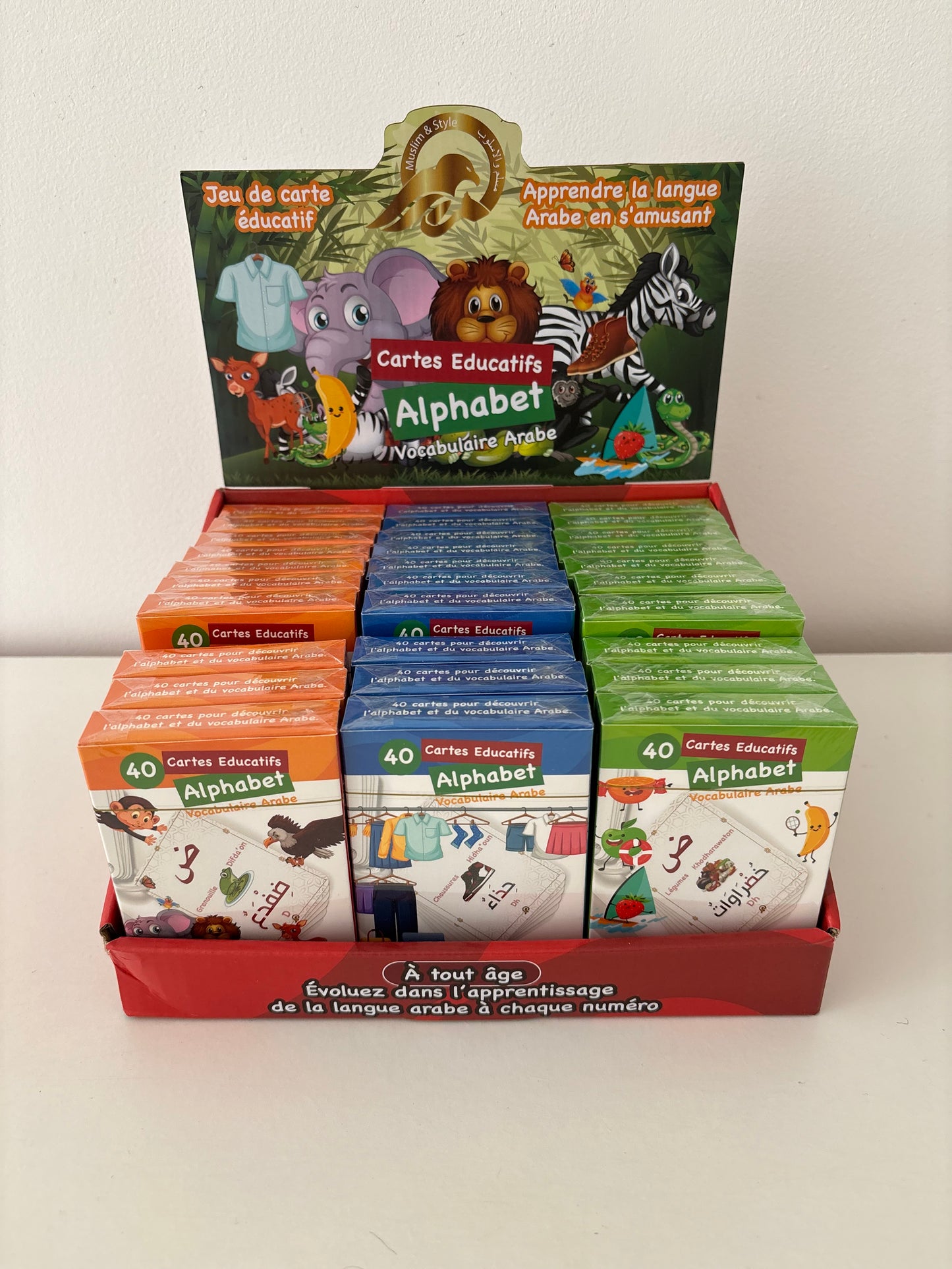 Carte éducative apprendre l’arabe