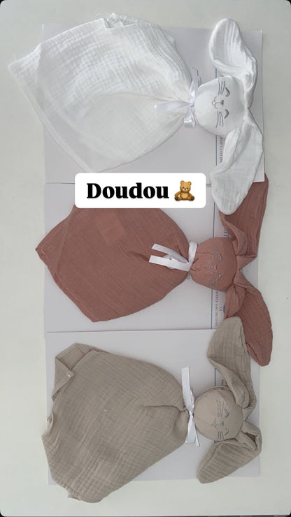 Doudou en gaz de coton