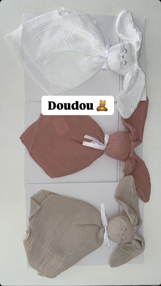 Doudou en gaz de coton