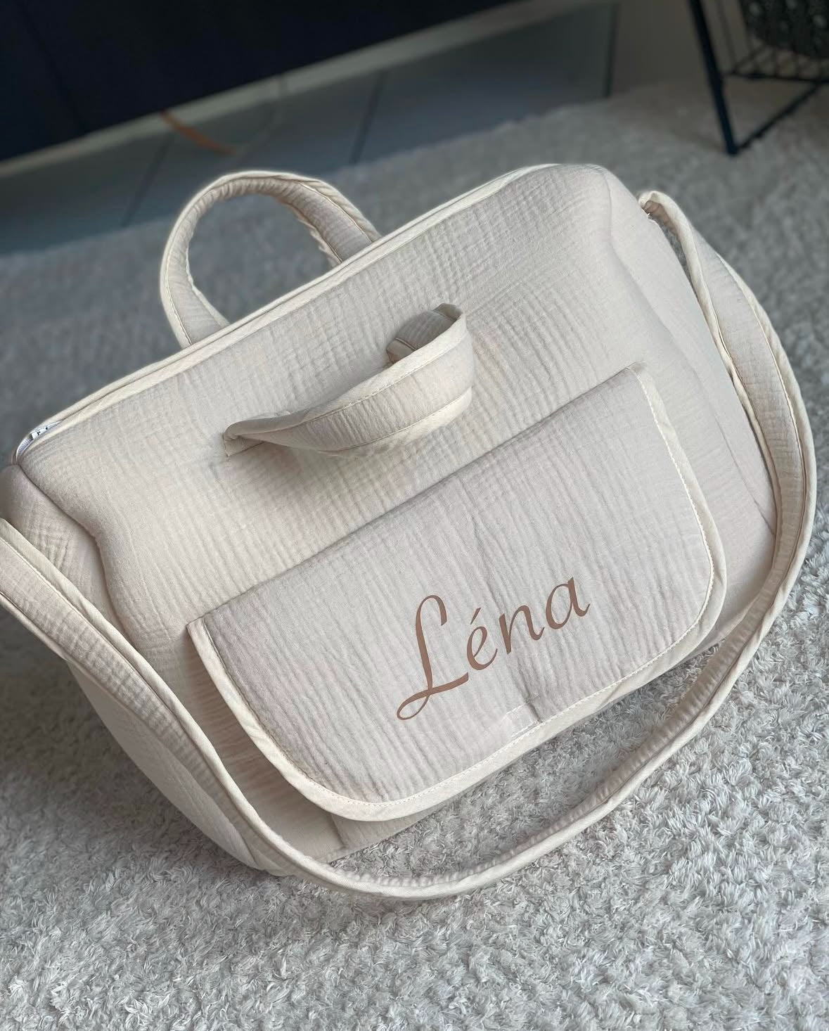 Sac à langer en gaz de coton