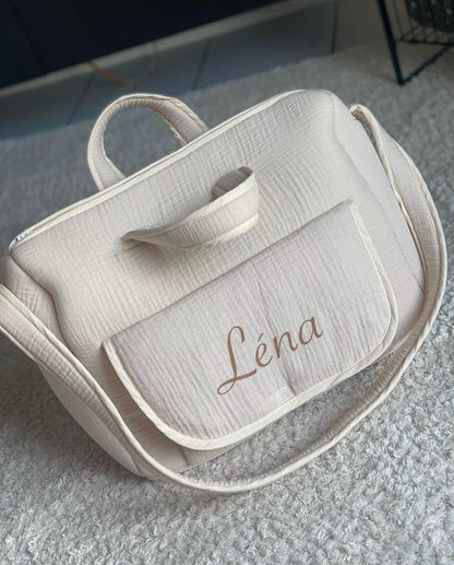Sac à langer en gaz de coton