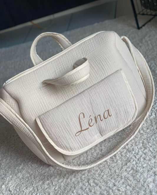 Sac à langer en gaz de coton